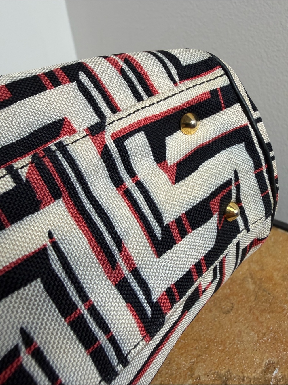 Vintage Gianni Versace Archive Geometric Jacquard Shoulder Bag - Picture 11 of 15